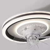 Living Room Dimming Simple Round LED Ceiling Fan Light Image - 22