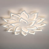 Living Room Elegant Lotus LED Flush Mount Ceiling Light Image - 11