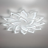 Living Room Elegant Lotus LED Flush Mount Ceiling Light Image - 12