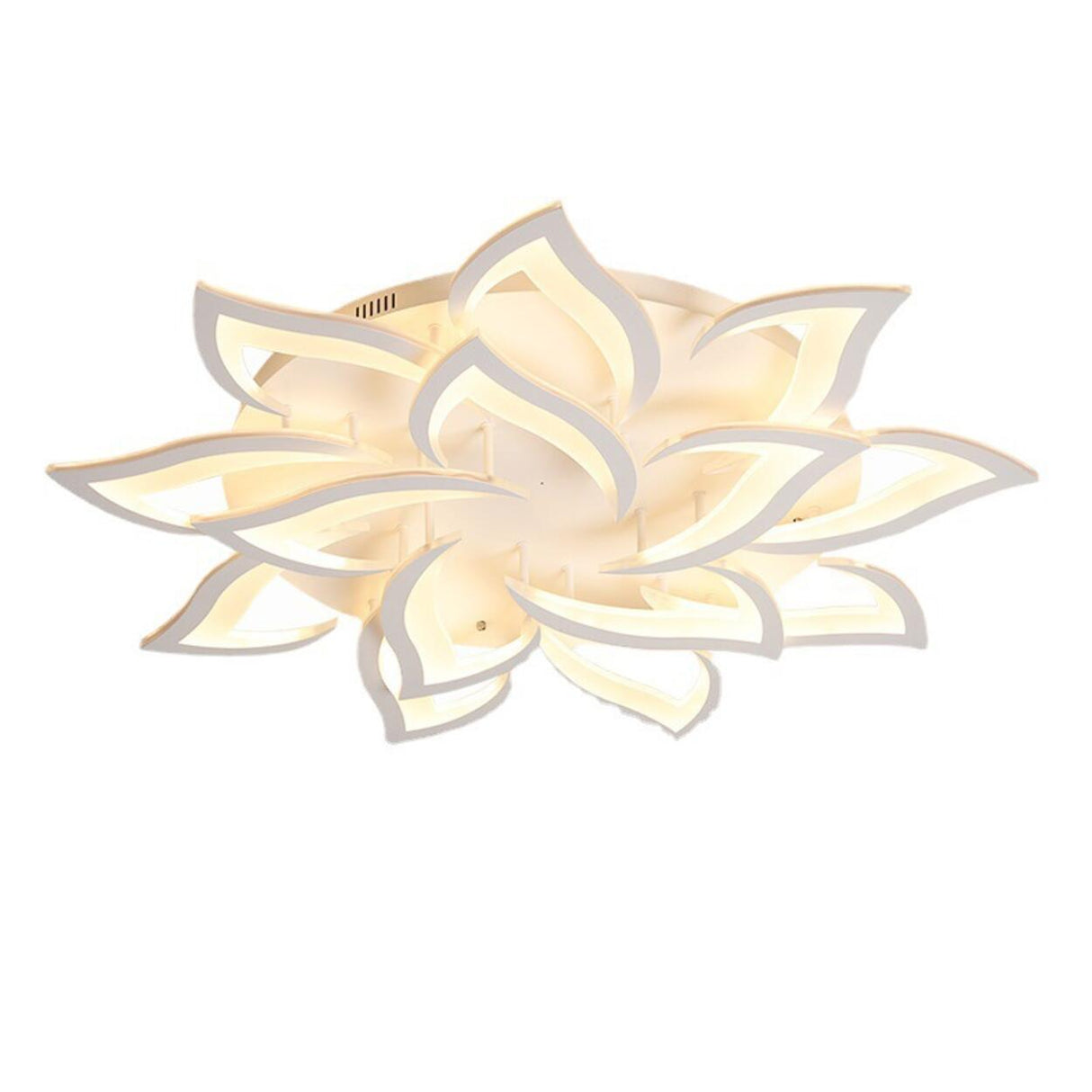 Living Room Elegant Lotus LED Flush Mount Ceiling Light Image - 5