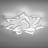 Living Room Elegant Lotus LED Flush Mount Ceiling Light Image - 7