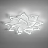 Living Room Elegant Lotus LED Flush Mount Ceiling Light Image - 8