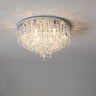 Living Room Gorgeous Crystal Flush Mount Ceiling Light Image - 12