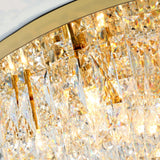 Living Room Gorgeous Crystal Flush Mount Ceiling Light Image - 21