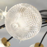 Living Room Large Gold Sputnik Semi-Flush Light 9-Light  Image - 17