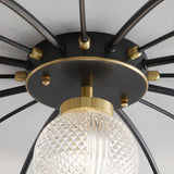 Living Room Large Gold Sputnik Semi-Flush Light 9-Light  Image - 19