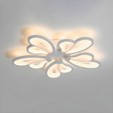 Living Room Large Modish Flower LED Flush Mount Light Image - 2