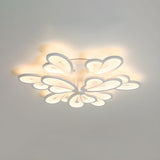 Living Room Large Modish Flower LED Flush Mount Light Image - 5