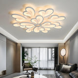 Living Room Large Modish Flower LED Flush Mount Light Image - 6