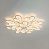 Living Room Large Modish Flower LED Flush Mount Light Image - 9