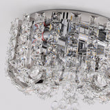 Living Room Luxurious Crystal Flush Mount Ceiling Light Image - 13