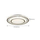 Living Room Luxury Crystal Circle Flush Mount Light Image - 21