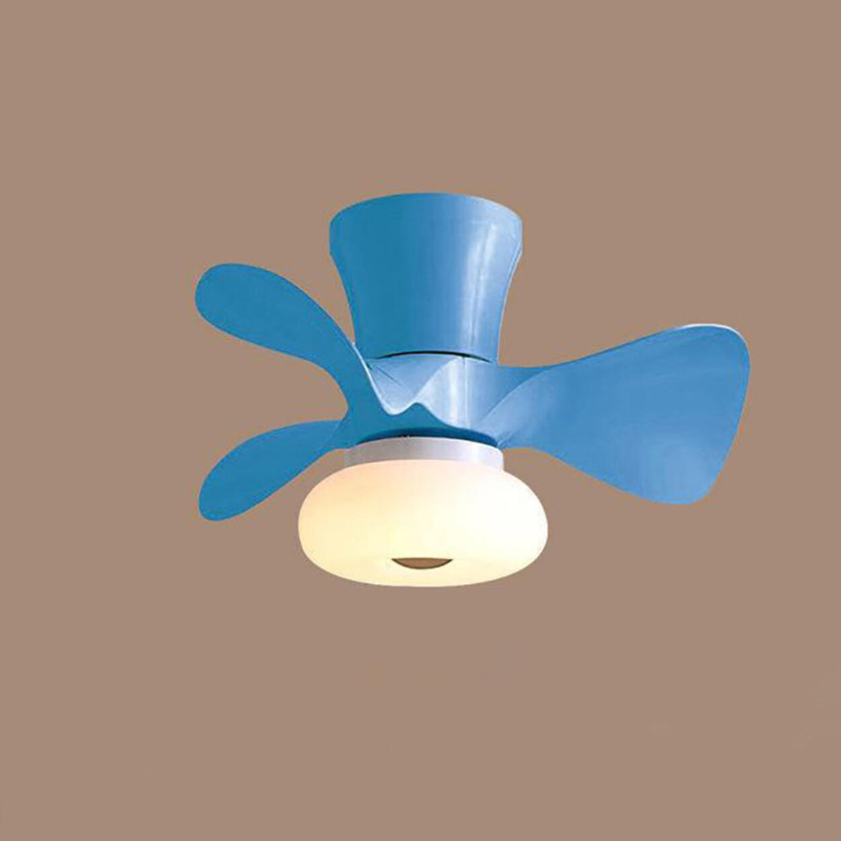 Living Room Minimalist 3 Blades Ceiling Fan with Light Image - 12