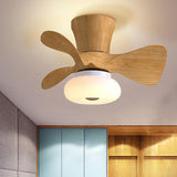 Living Room Minimalist 3 Blades Ceiling Fan with Light Image - 13