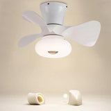 Living Room Minimalist 3 Blades Ceiling Fan with Light Image - 14