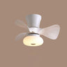 Living Room Minimalist 3 Blades Ceiling Fan with Light Image - 8