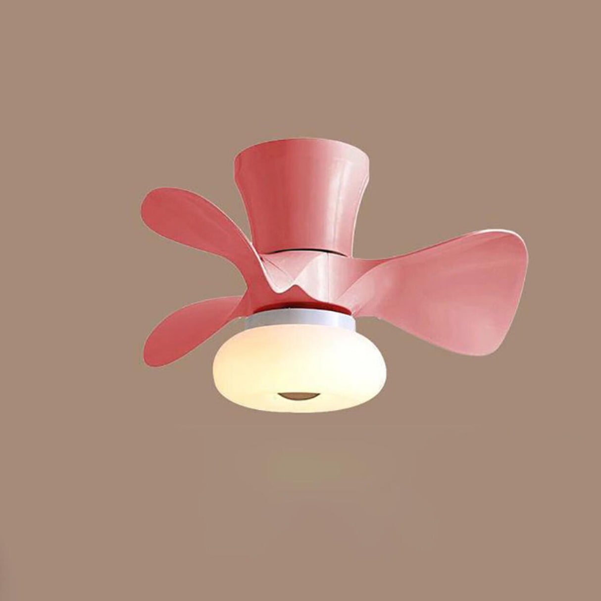 Living Room Minimalist 3 Blades Ceiling Fan with Light Image - 9