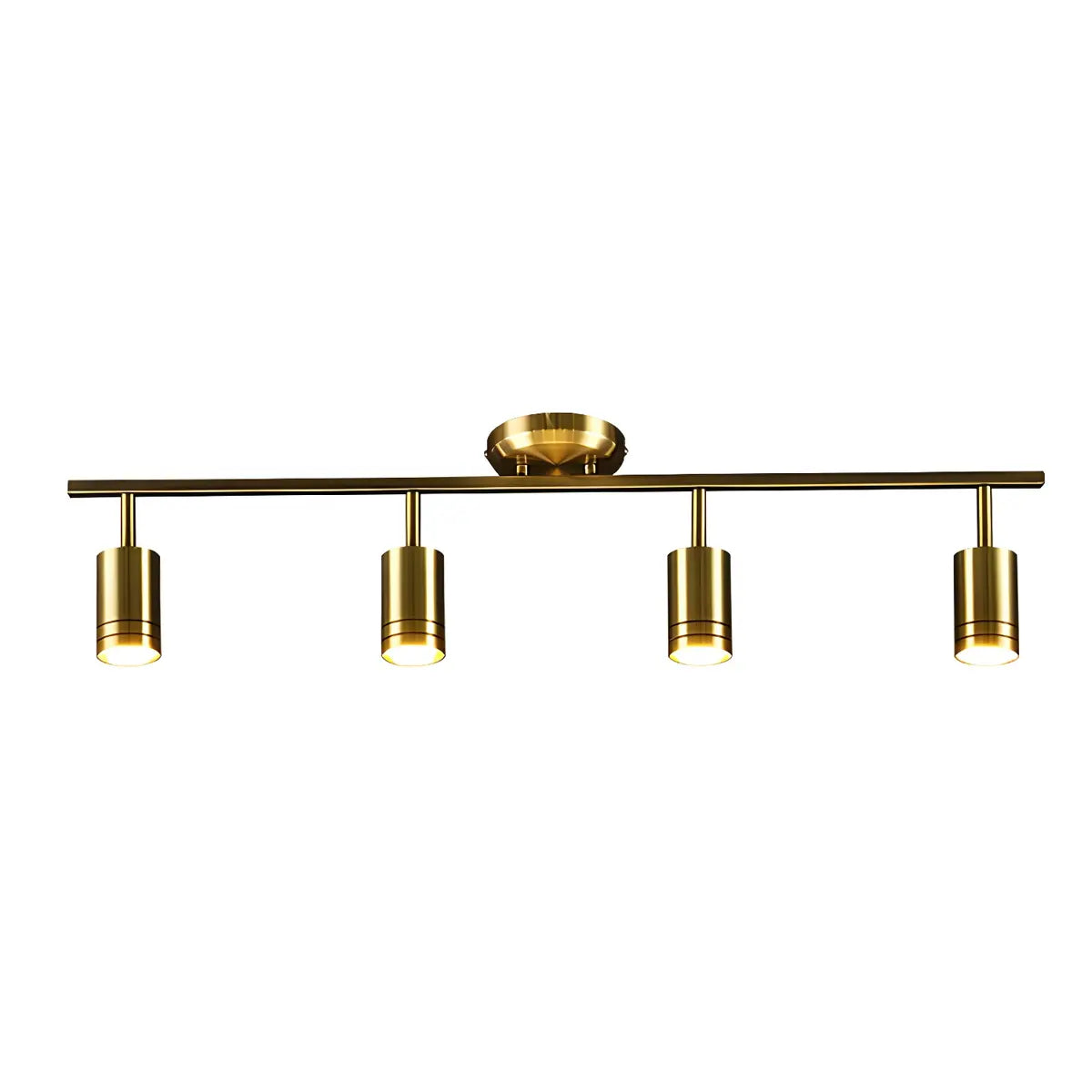 Living Room Modern Adjustable Brass Track Light Large Image - 4