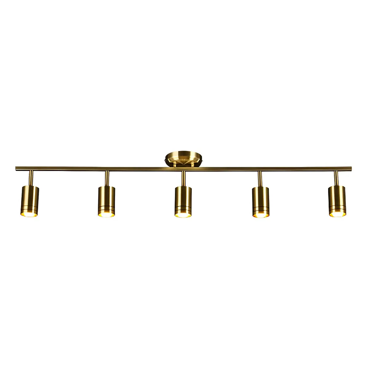 Living Room Modern Adjustable Brass Track Light Large Image - 5