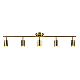 Living Room Modern Adjustable Brass Track Light Large Image - 5