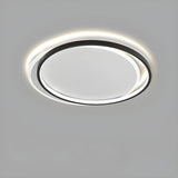 Living Room Modern Three Oval LED Flush Mount Light Image - 10