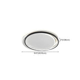 Living Room Modern Three Oval LED Flush Mount Light Image - 16