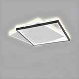 Living Room Modern Three Oval LED Flush Mount Light Image - 3