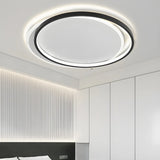 Living Room Modern Three Oval LED Flush Mount Light Image - 6