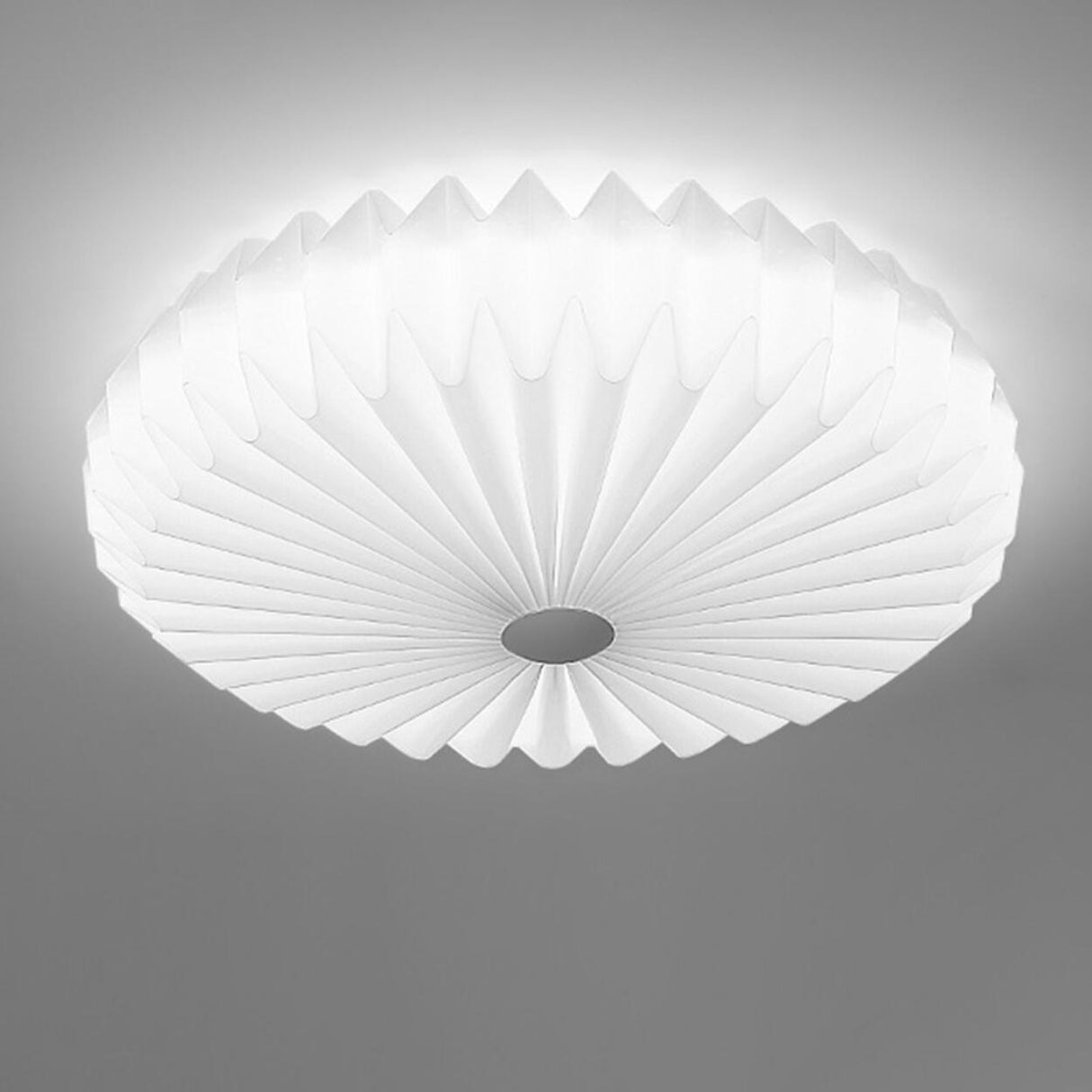 Living Room Pleated Drum Flush Mount Ceiling Light  Image - 12