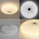 Living Room Pleated Drum Flush Mount Ceiling Light  Image - 16