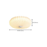 Living Room Pleated Drum Flush Mount Ceiling Light  Image - 20