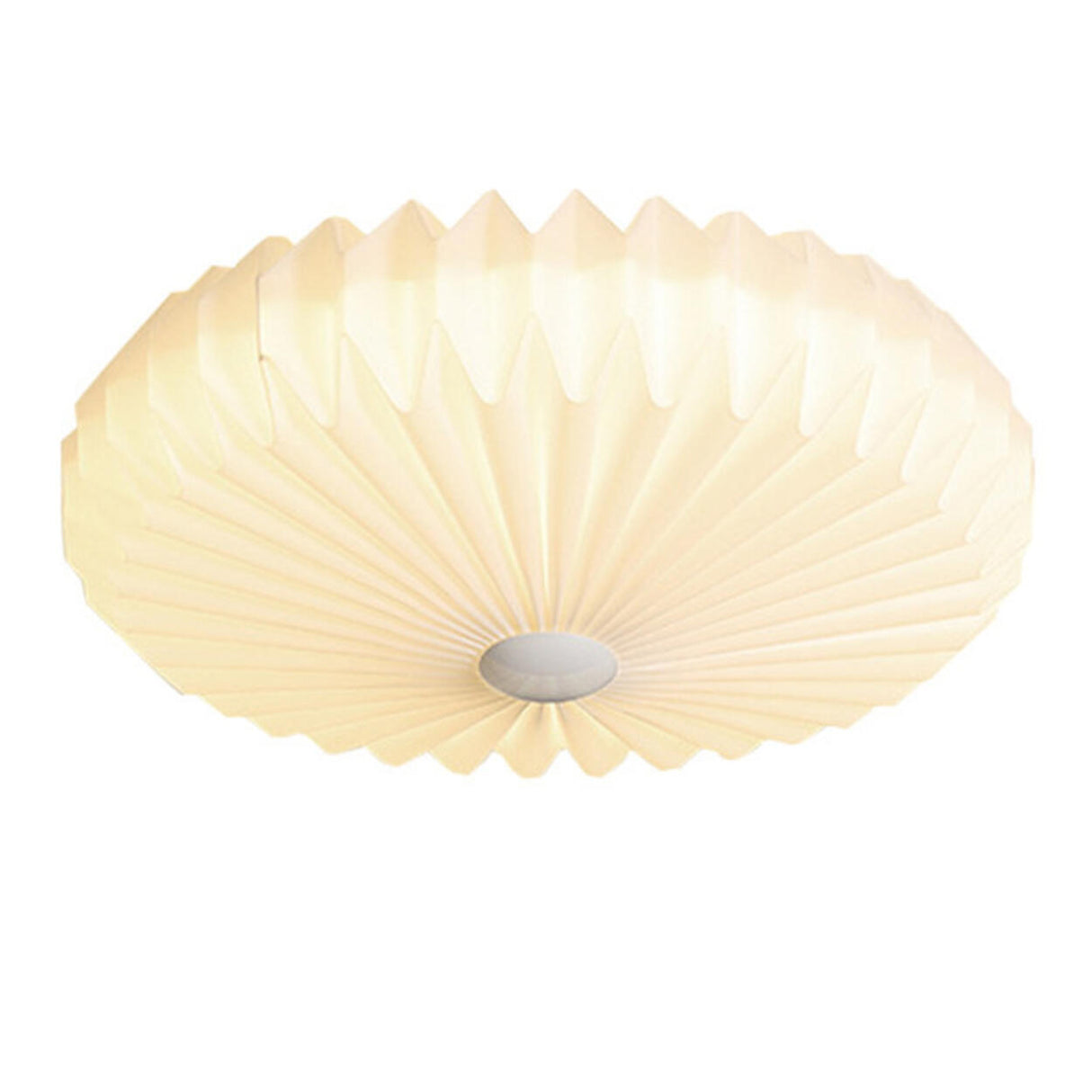 Living Room Pleated Drum Flush Mount Ceiling Light  Image - 9