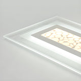 Living Room Rectangular White LED Flush Mount Light Image - 12