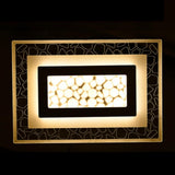 Living Room Rectangular White LED Flush Mount Light Image - 9