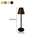 Living Room Simple Modern Metal Cone Shade Table Lamp #size