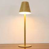 Living Room Simple Modern Metal Cone Shade Table Lamp Image - 3