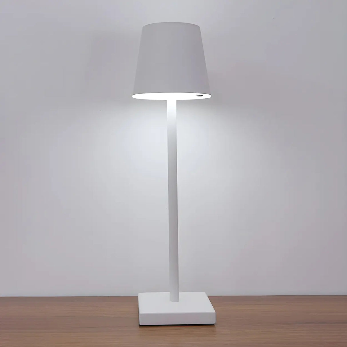 Living Room Simple Modern Metal Cone Shade Table Lamp Image - 7