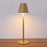 Living Room Simple Modern Metal Cone Shade Table Lamp Image - 8