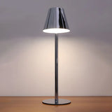 Living Room Simple Modern Metal Cone Shade Table Lamp Image - 9