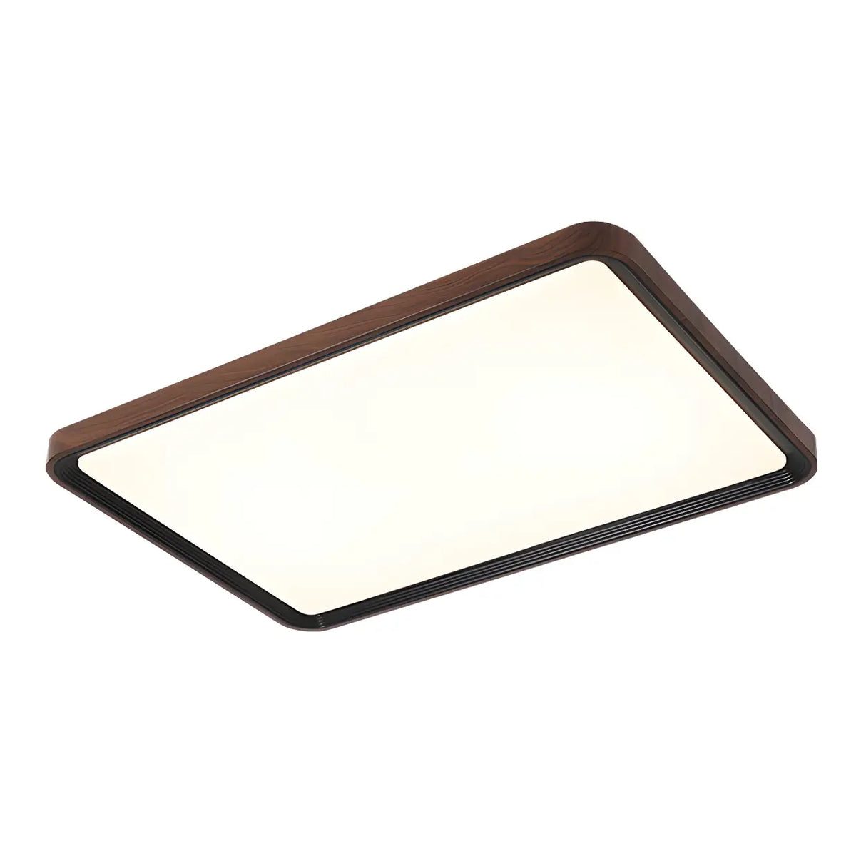 Living Room Simple Rectangular LED Flush Mount Light Image - 10