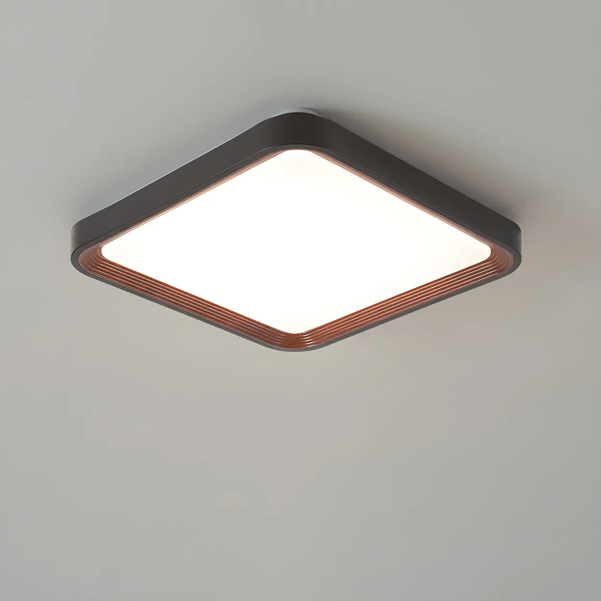 Living Room Simple Rectangular LED Flush Mount Light Image - 15