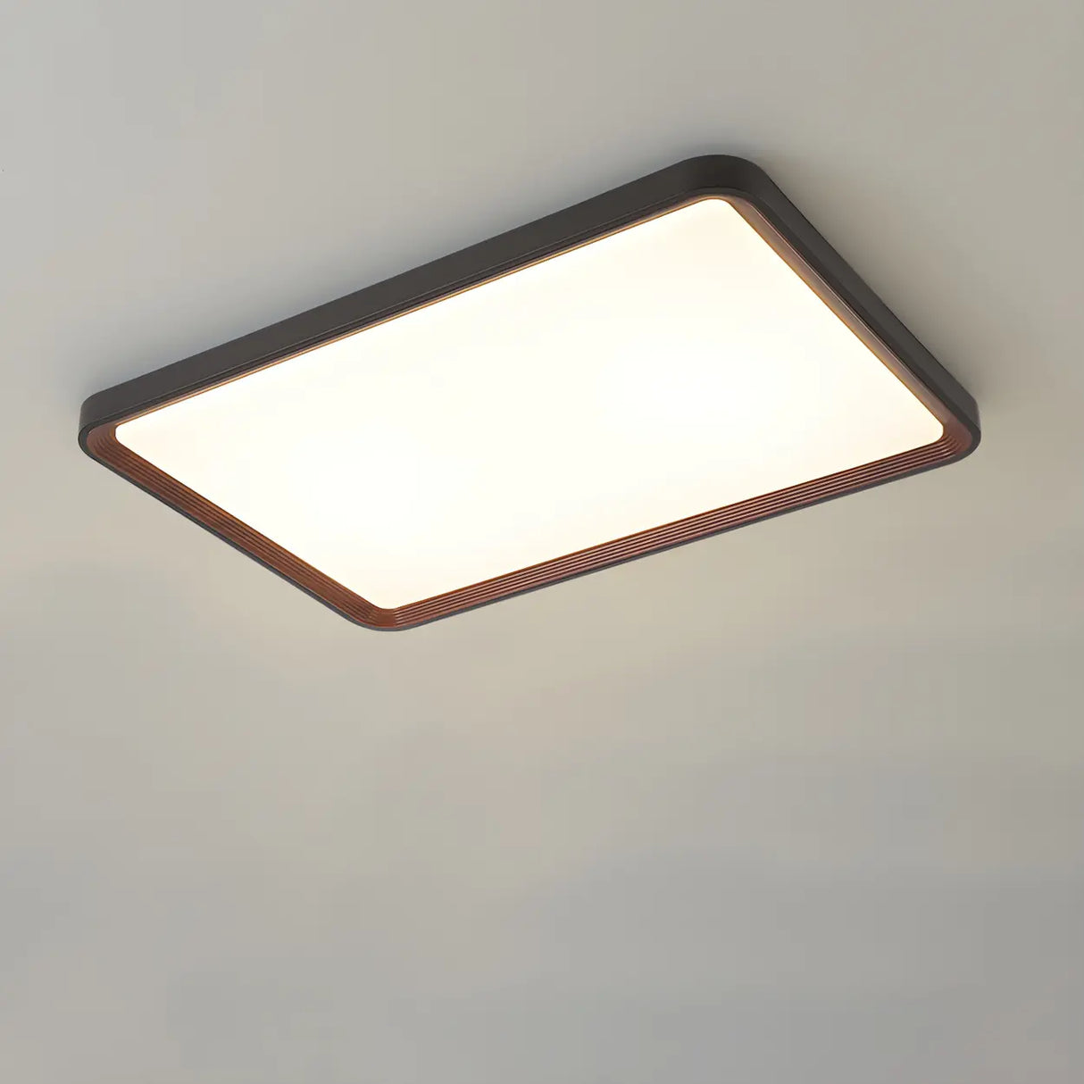 Living Room Simple Rectangular LED Flush Mount Light Image - 16