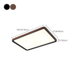 Living Room Simple Rectangular LED Flush Mount Light Image - 19