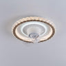 Living Room Simple Round Ceiling Fan with LED Light Image - 9