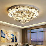 Living Room Star Crystal Semi-Flush Mount Ceiling Light Image - 1