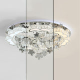 Living Room Star Crystal Semi-Flush Mount Ceiling Light Image - 10