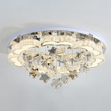 Living Room Star Crystal Semi-Flush Mount Ceiling Light Image - 12