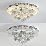 Living Room Star Crystal Semi-Flush Mount Ceiling Light Image - 13