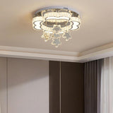 Living Room Star Crystal Semi-Flush Mount Ceiling Light Image - 20