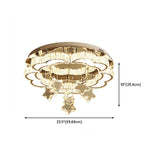 Living Room Star Crystal Semi-Flush Mount Ceiling Light Image - 22